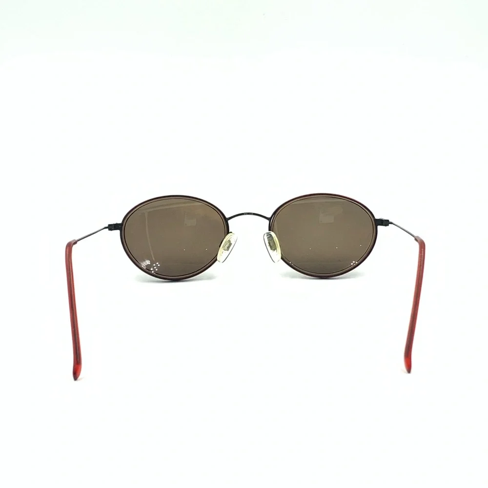 Vintage Red Oval Sunglasses Frames